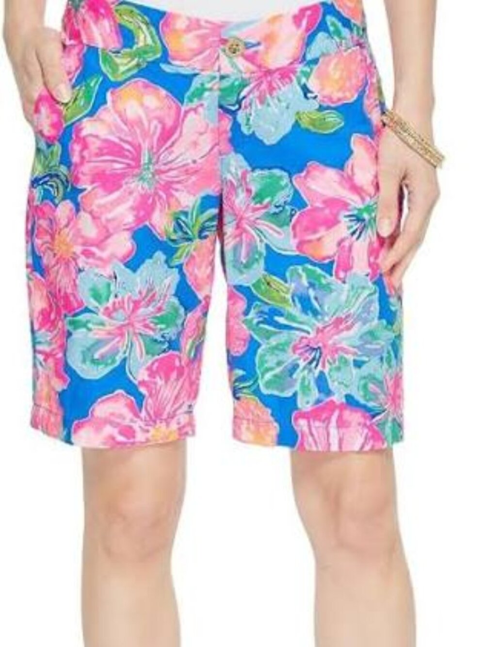 Lilly Pulitzer Chipper Shorts Jungle Utopia Floral Bermuda Size 4